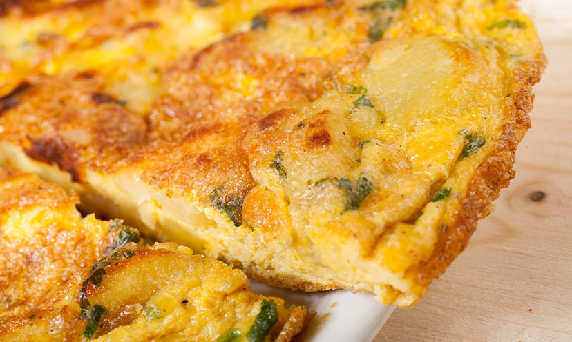 Close up image of a Potato Frittata