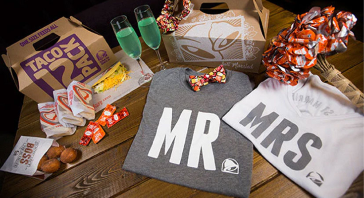 Taco Bell wedding package items