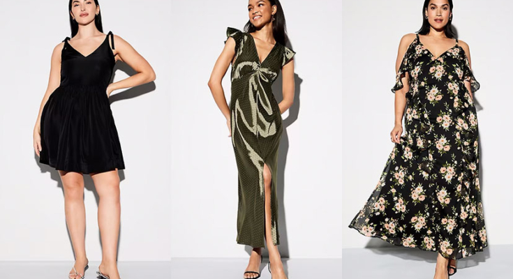 Three dresses from Old Navy's The Occasion collection