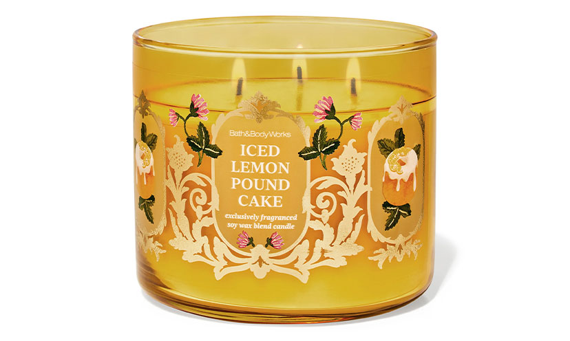 Iced Lemon Pound Cake Candle from Bath and Body Works
