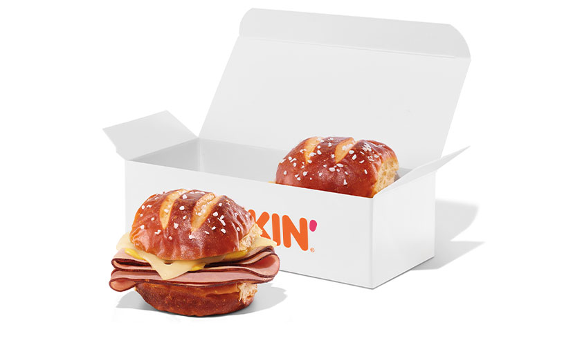 Picture of Ham & Swiss Pretzel Sliders from Dunkin'