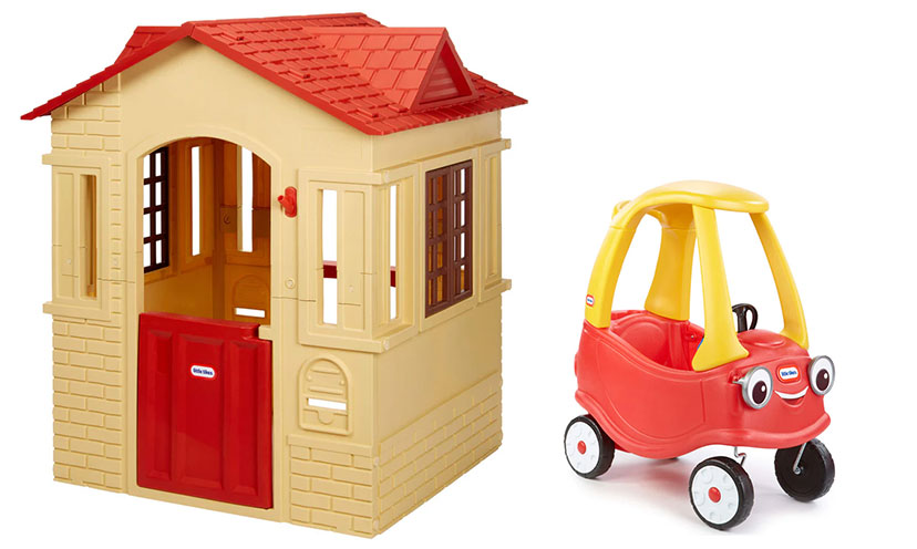 Little Tikes playhouse and ride-on coupe