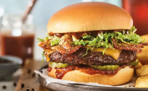 Whiskey RIver BBQ burger at Red Robin