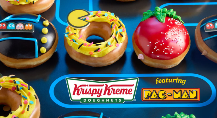 Krispy Kreme x Pac-Man doughnuts