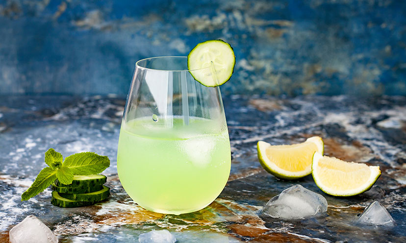 Sparkling Cucumber Lime Cooler