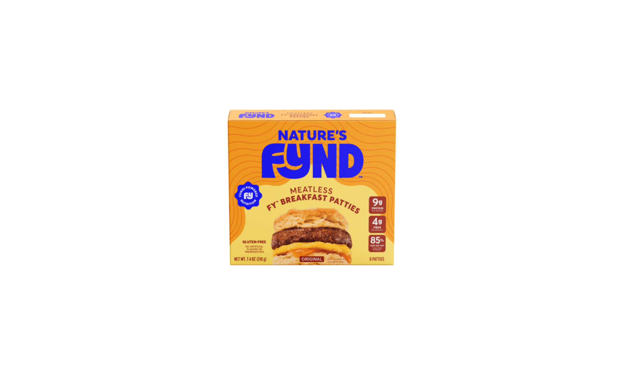 Image of a box of Meatless Breakfast Patties