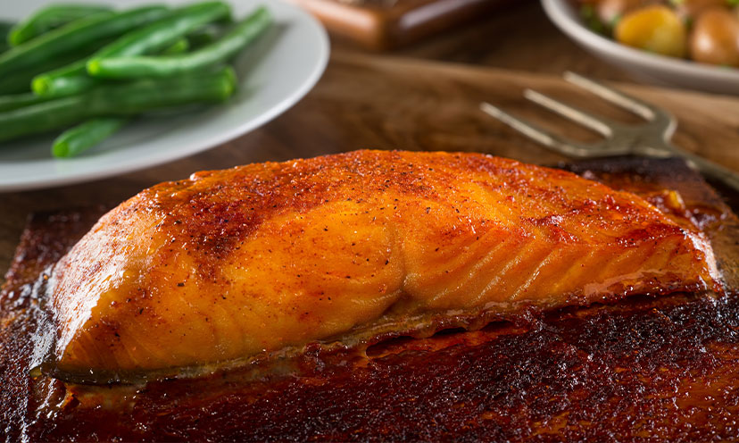 Cedar-Planked Maple Salmon