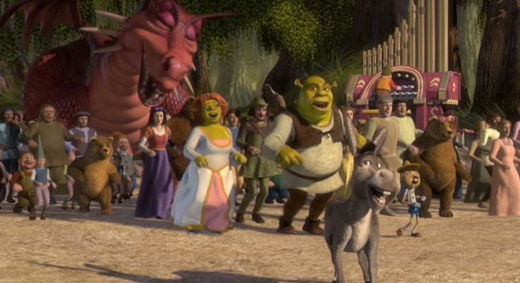 Scene from Shrek movie