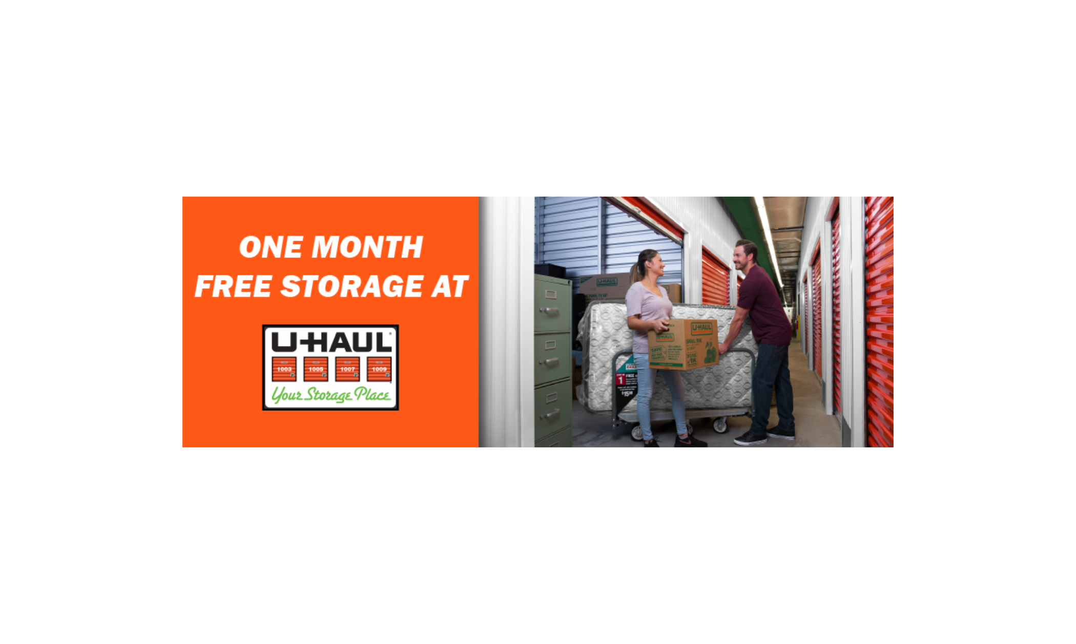 Image of a U-HAUL storage promo