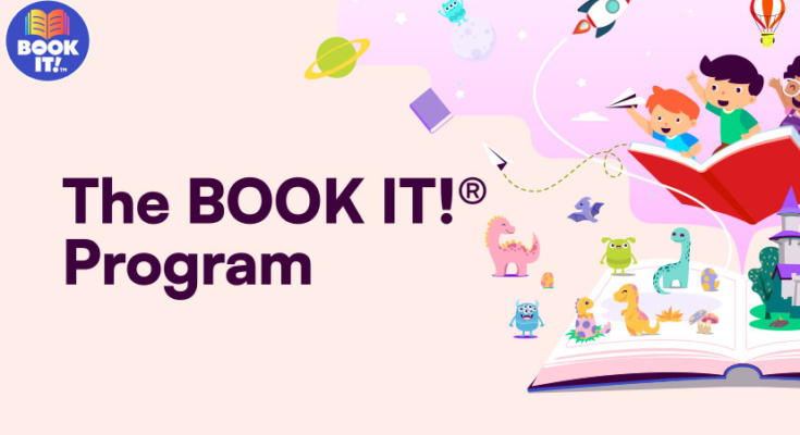The BOOk IT Program graphic from Pizza Hut