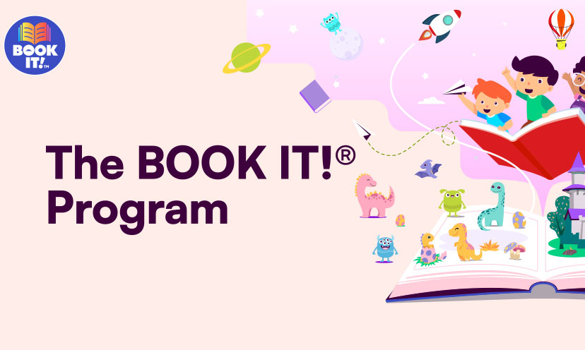 The BOOk IT Program graphic from Pizza Hut