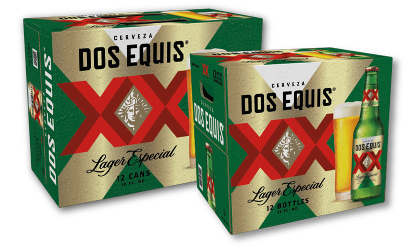 A picture of two packs of Dos Equis beer