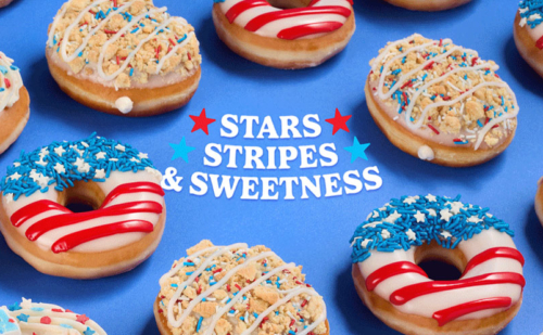 Stars, Stripes and Sweetness Doughnuts from Krispy Kreme