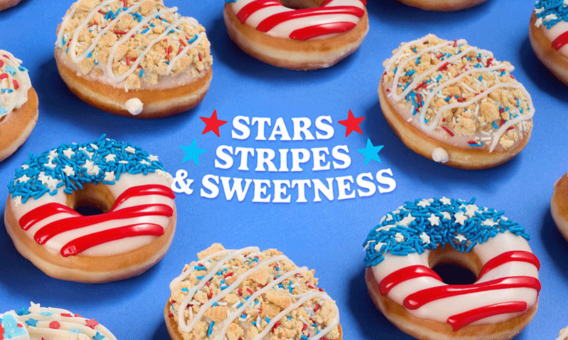 Stars, Stripes and Sweetness Doughnuts from Krispy Kreme