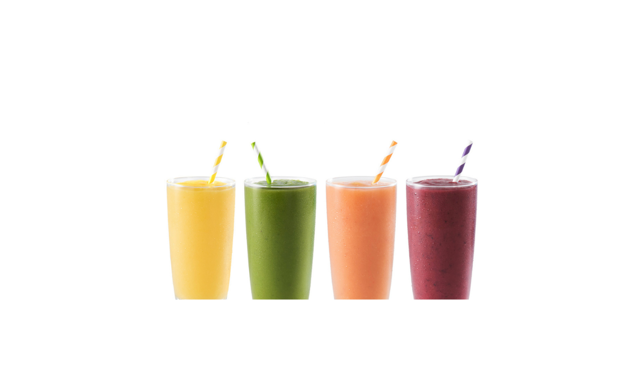 Image of four Tropical Smoothie Cafe smoothies
