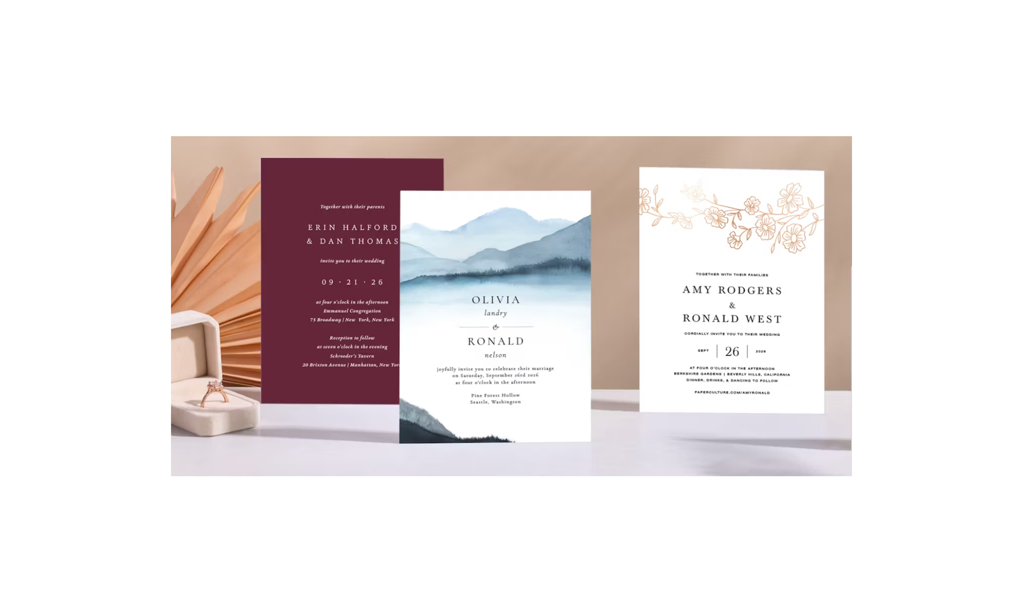 Image of Wedding Invitation Samples from Paper Culture