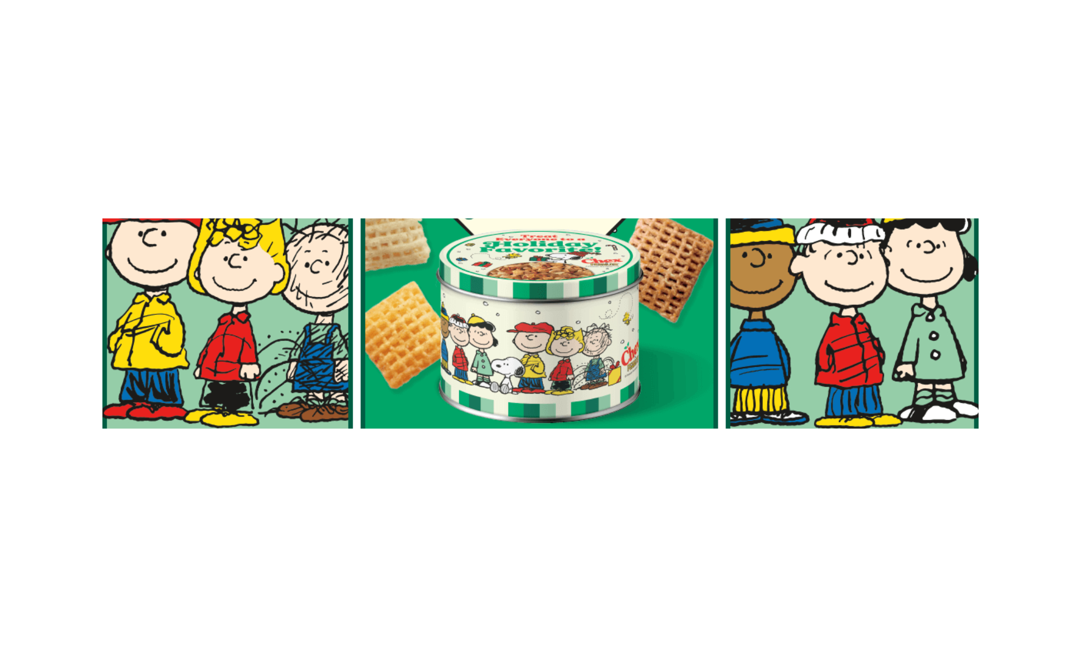 Image of Chex x PEANUTS Holiday Tin