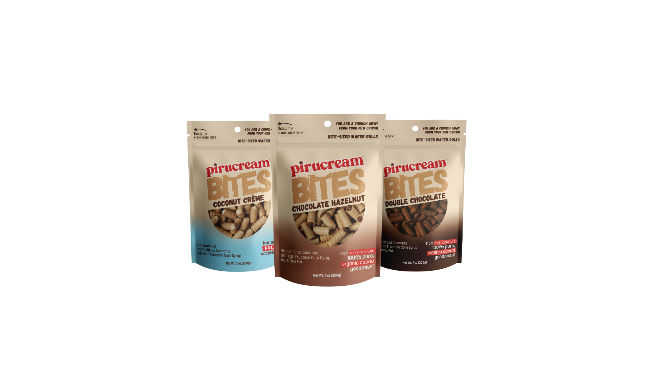 Image of a bag of Pirucream Bites