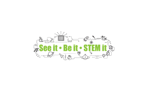 Image of the See it Be it STEM it logo
